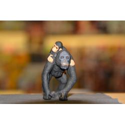 Figurine singe et son bébé