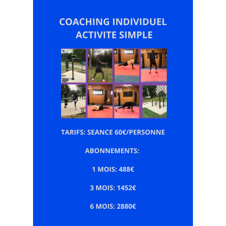 Coaching Individuel Activité simple